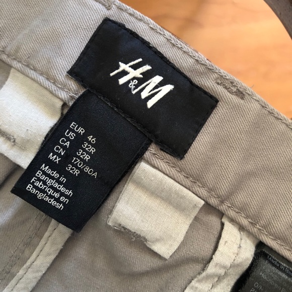 H&M Button-up Gray Khakis - Picture 7 of 9